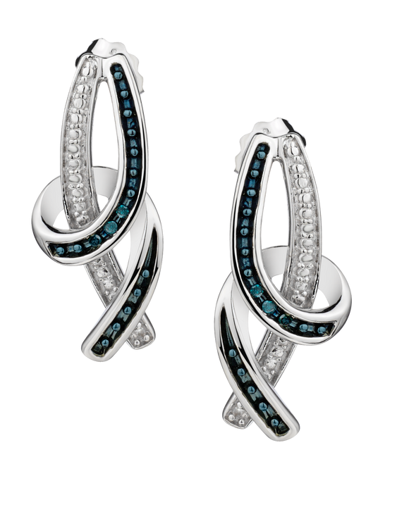 .18 Carat of Blue & White Diamond Set, Silver.....................NOW