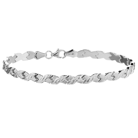 "X" Bracelet, 10kt White Gold............NOW