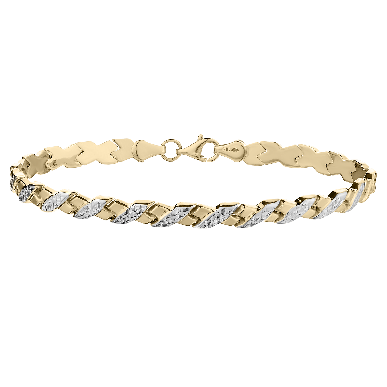 3.00 Carat Luxury Diamond Bracelet, 10kt Yellow Gold…