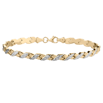 "X" Bracelet, 10kt Two Tone.............NOW - Griffin Jewellery Designs