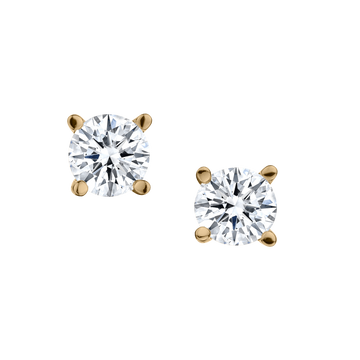 .50 Carat of Diamonds Screwback Stud Earrings, 14kt Yellow Gold.................NOW
