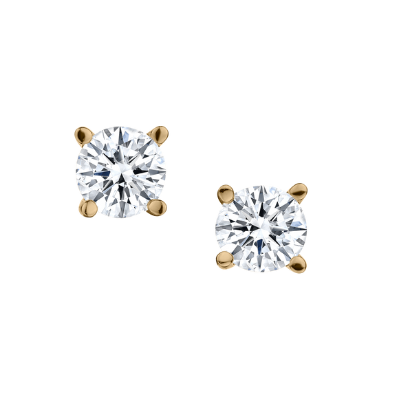 .15 Carat Screwback Stud Diamond Earrings, 14kt Yellow Gold..................NOW