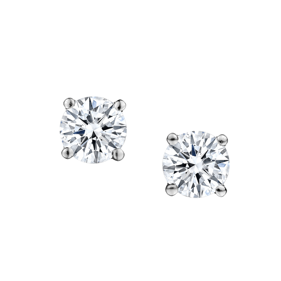 .50 Carat of Diamonds Stud Earrings, 14kt White Gold......................NOW