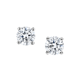 .75 Carat of Diamonds Screwback Stud Earrings, 14kt White Gold......................NOW