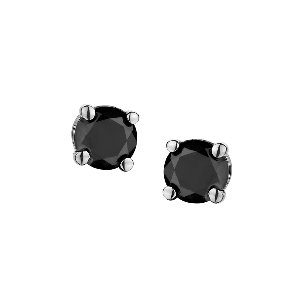 .25 Carat of Black Diamonds Stud Earrings, 14kt White Gold.....................NOW