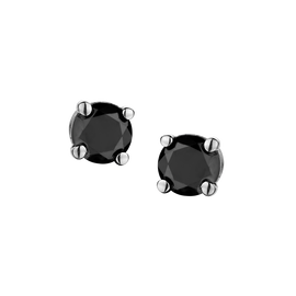 .25 Carat of Black Diamonds Stud Earrings, 14kt White Gold.....................NOW
