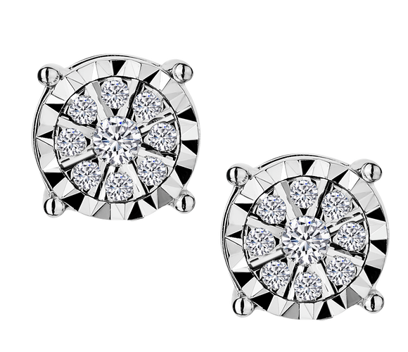 .16 Carat of Diamonds Earrings, 10kt White Gold.......................NOW