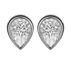 .17 Carat of Diamonds Pear Shape Stud Earring, 10kt White Gold.......................NOW