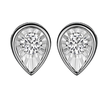 .17 Carat of Diamonds Pear Shape Stud Earring, 10kt White Gold.......................NOW - Griffin Jewellery Designs
