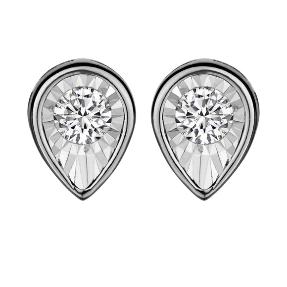.17 Carat of Diamonds Pear Shape Stud Earring, 10kt White Gold.......................NOW