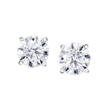 1.00 Carat "Premium" Diamond Studs, 14kt White Gold.....................NOW