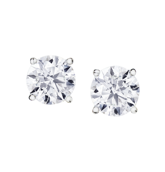 1.00 Carat "Premium" Diamond Studs, 14kt White Gold.....................NOW