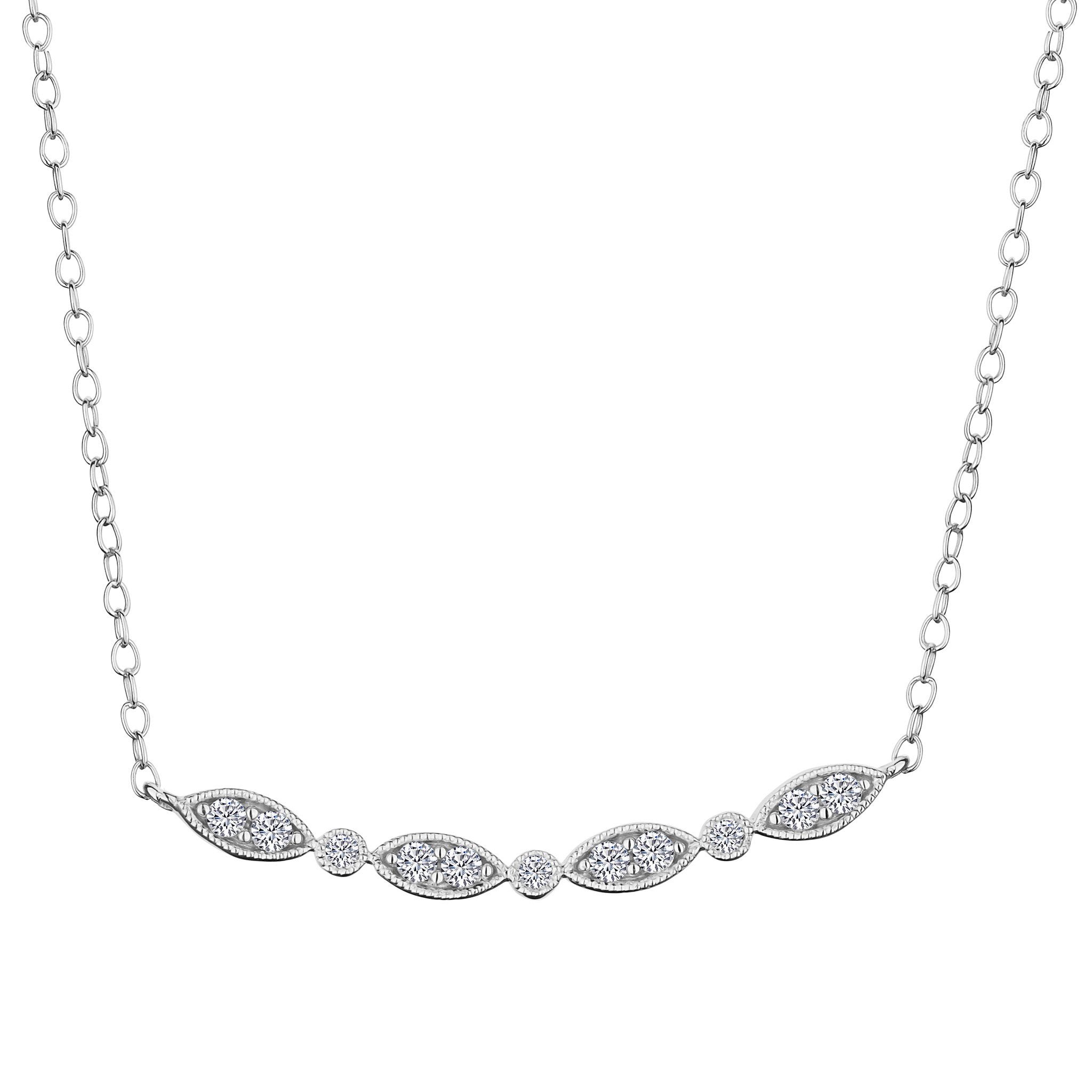 Lab Grown 10.00 Cttw. White Gold Diamond Tennis Necklace – Padis Jewelry