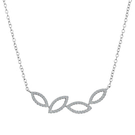 .20 Carat Diamond "Falling Leaves" Necklace,  10kt White Gold. Necklaces and Pendants. Griffin Jewellery Designs.