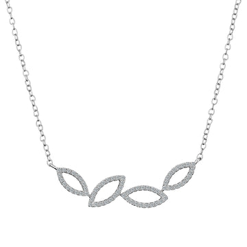 .20 Carat Diamond "Falling Leaves" Necklace,  10kt White Gold. Necklaces and Pendants. Griffin Jewellery Designs.