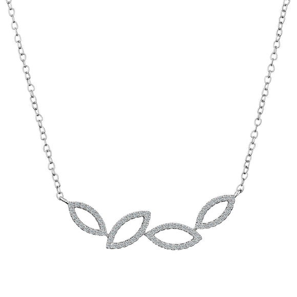 .20 Carat Diamond "Falling Leaves" Necklace,  10kt White Gold. Necklaces and Pendants. Griffin Jewellery Designs.