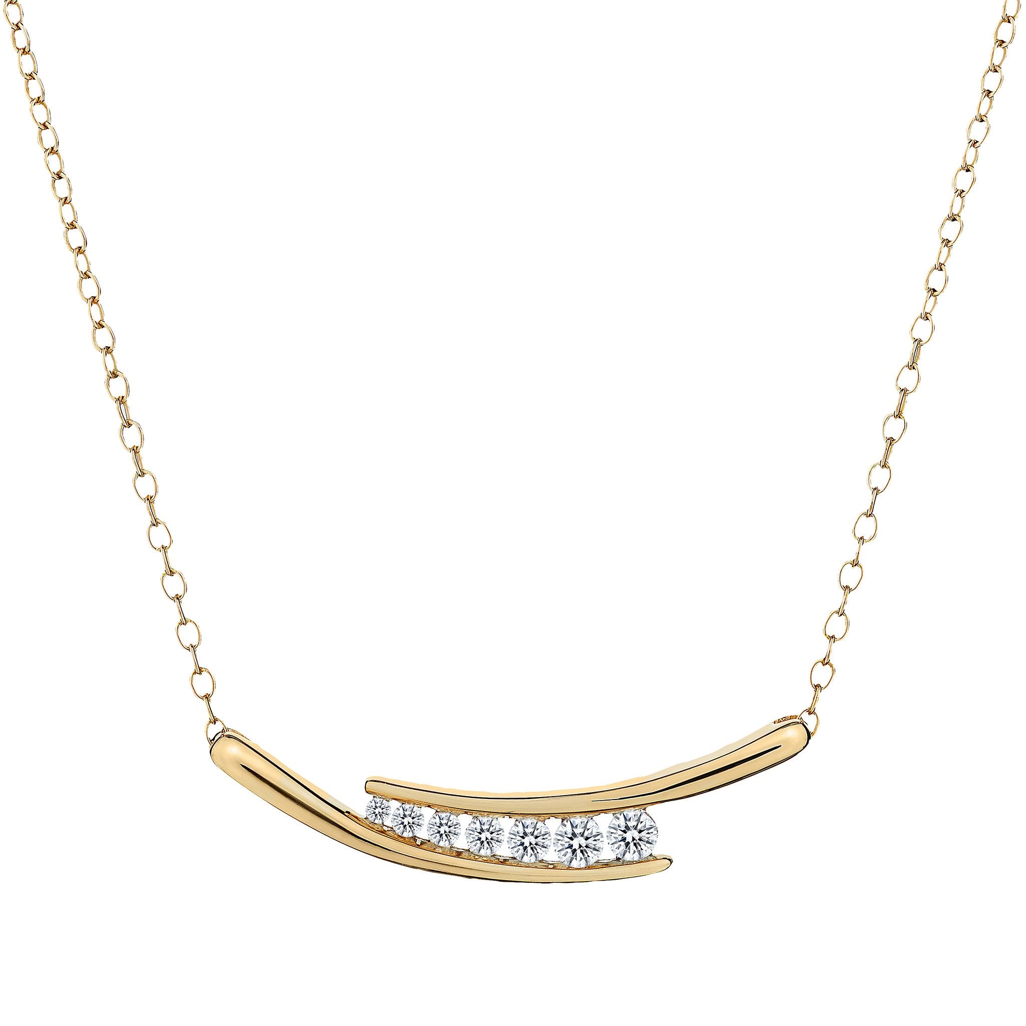 .20 Carat Diamond "Together" Necklace,  10kt Yellow Gold. Necklaces and Pendants. Griffin Jewellery Designs.