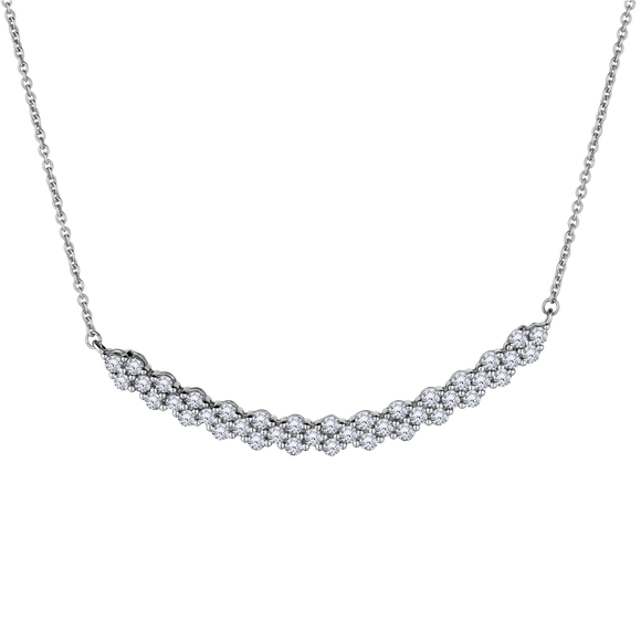1.00 Carat "Elegance" Diamond Necklace, 10kt White Gold. Necklaces and Pendants. Griffin Jewellery Designs. 