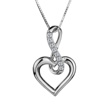 .05 Carat of Diamond "Infinite Love" Pendant, 10kt White Gold.......................NOW - Griffin Jewellery Designs