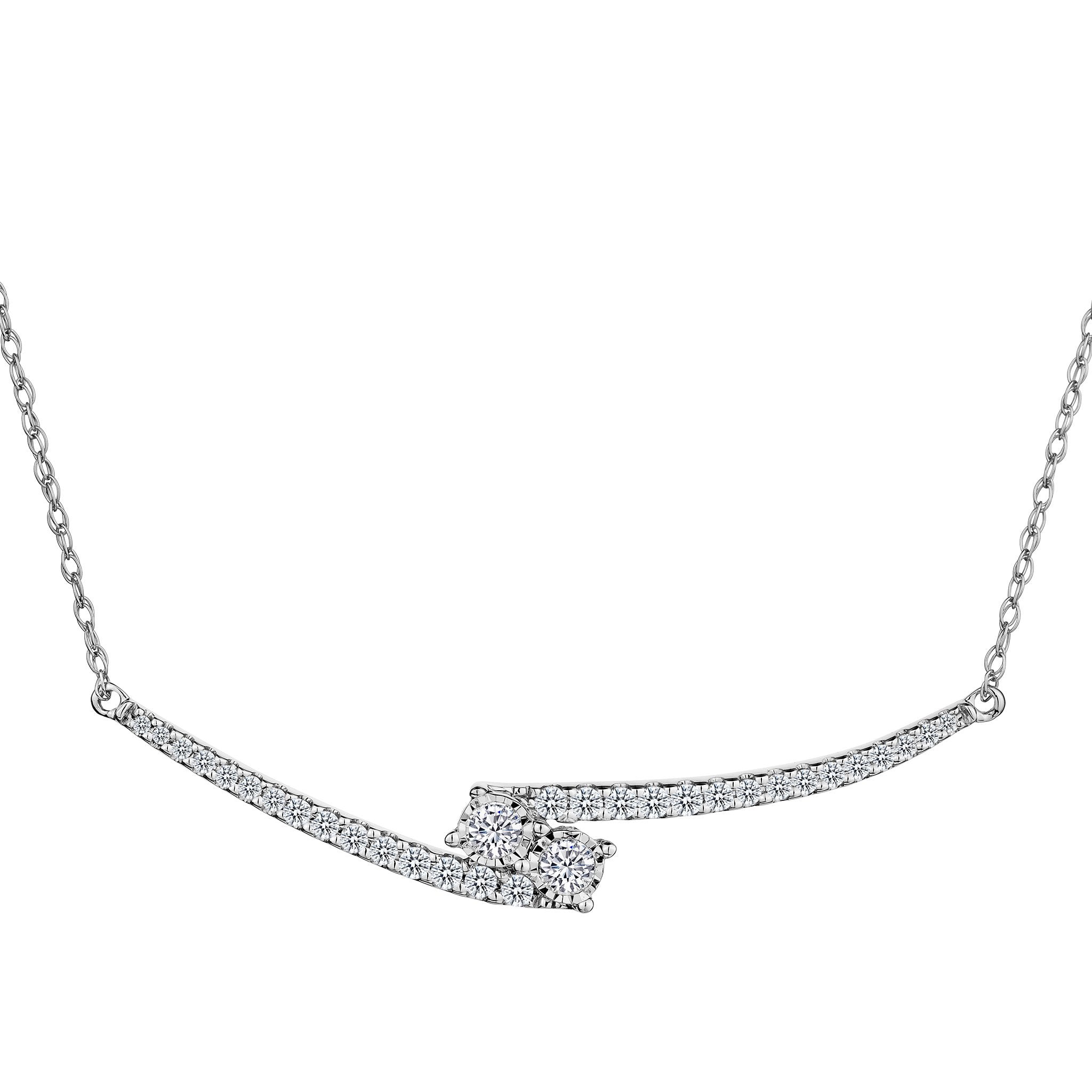 .50 Carat of Diamonds "Together" Necklace, 10kt White Gold.....................NOW