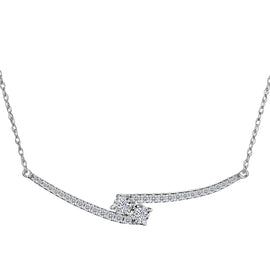 .50 Carat of Diamonds "Together" Necklace, 10kt White Gold.....................NOW