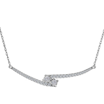 .50 Carat of Diamonds "Together" Necklace, 10kt White Gold.....................NOW