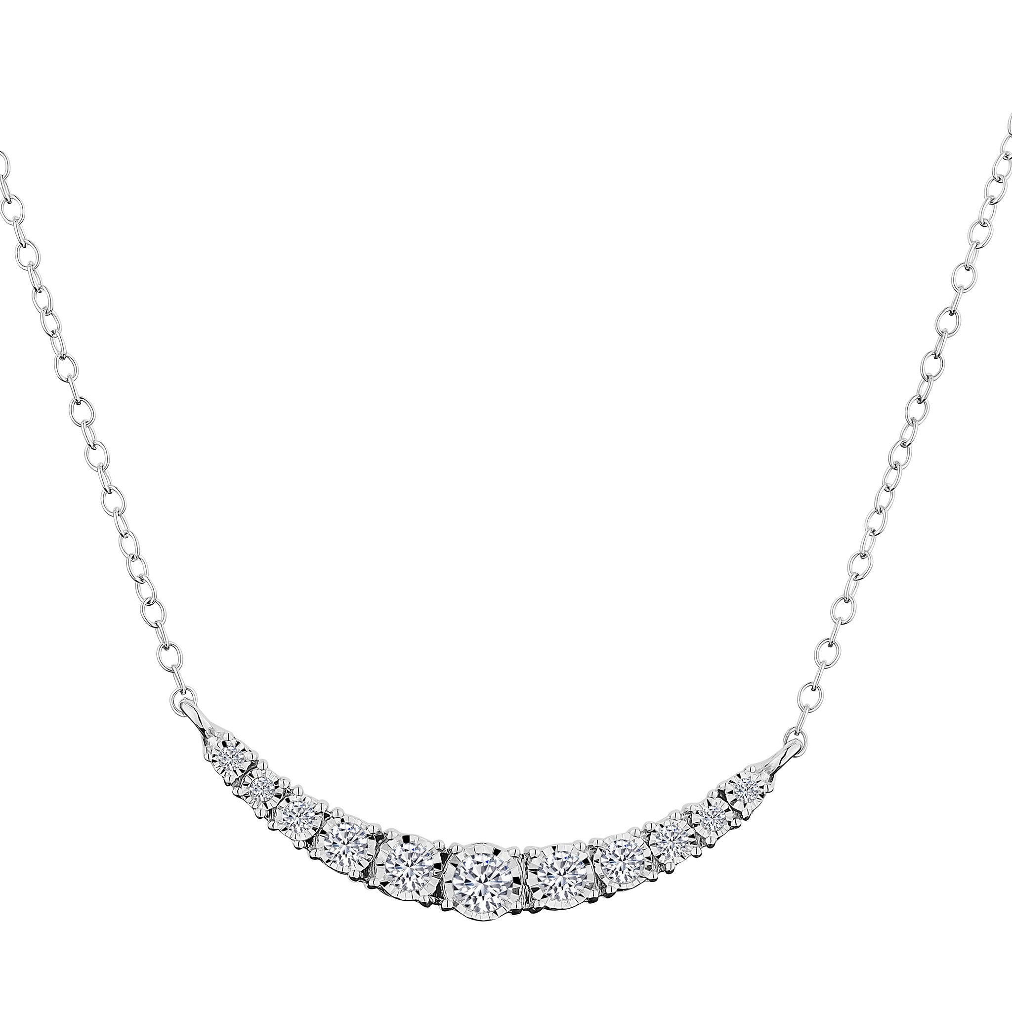.33 Carat Diamond Necklace,  10kt White Gold. Necklaces and Pendants. Griffin Jewellery Designs. 