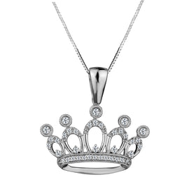 .16 Carat Diamond Tiara Pendant,  10kt White Gold. Necklaces and Pendants. Griffin Jewellery Designs.