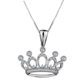 .16 Carat Diamond Tiara Pendant,  10kt White Gold. Necklaces and Pendants. Griffin Jewellery Designs.