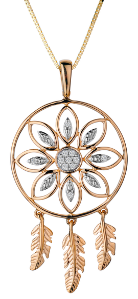 .05 Carat of Diamonds Dream Catcher, 10kt Yellow Gold.......................NOW