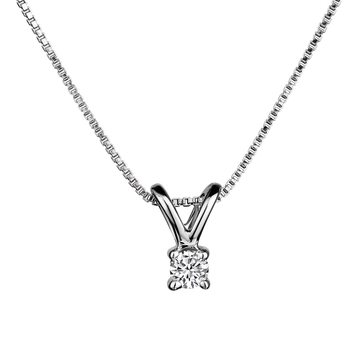 .10 Carat Diamond Pendant,  Sterling Silver.  Necklaces and Pendants. Griffin Jewellery Designs.