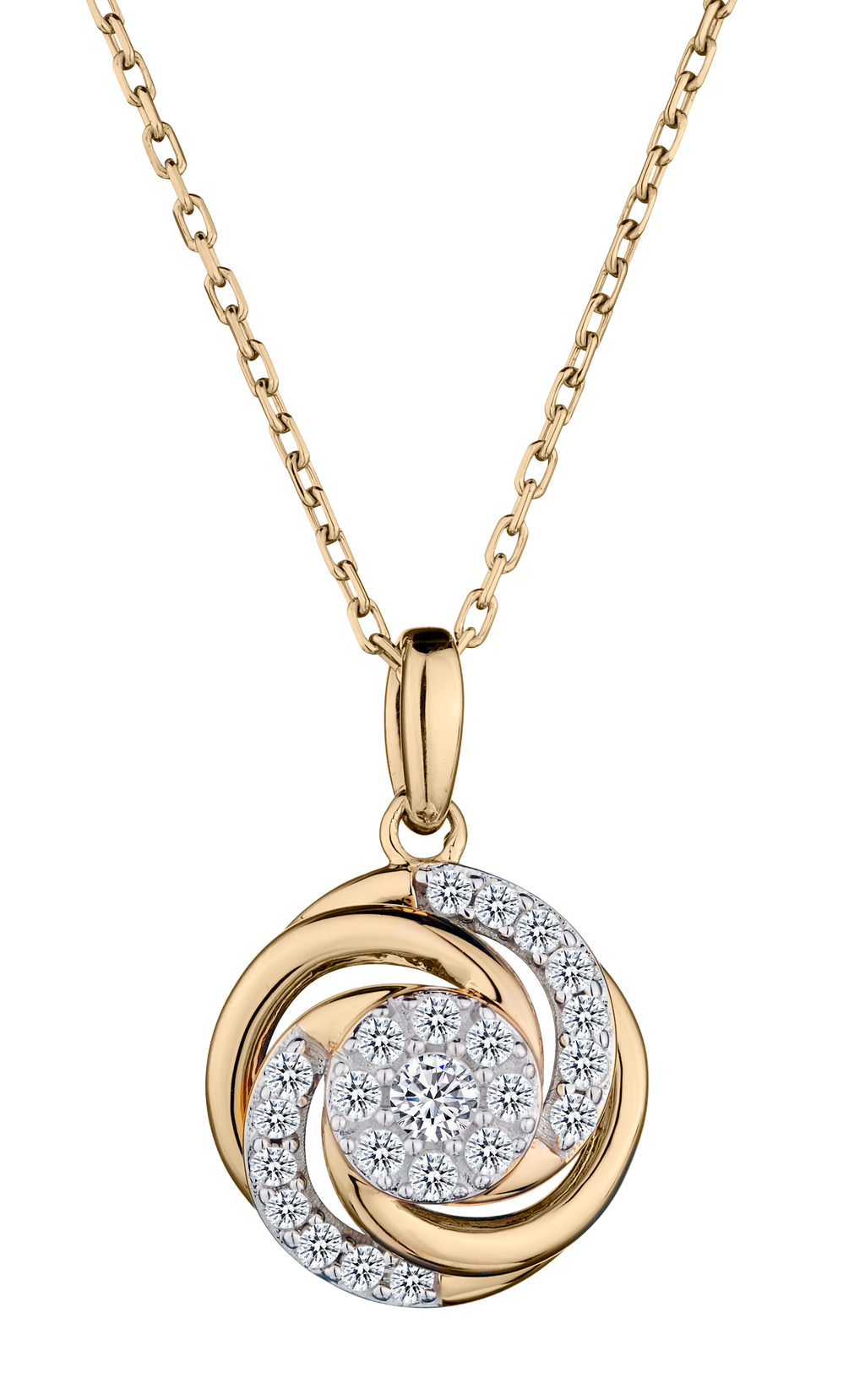 .25 Carat of Diamonds "Bloom" Pendant, Silver (Gold Plated).....................NOW
