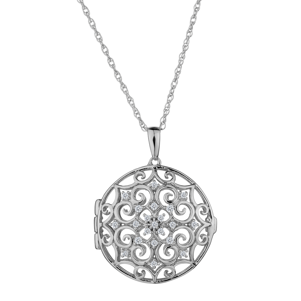 Created White Sapphire Pendant