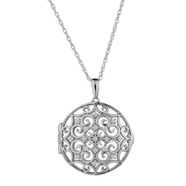 Created White Sapphire Pendant,  Sterling Silver. Necklaces and Pendants. Griffin Jewellery Designs. 