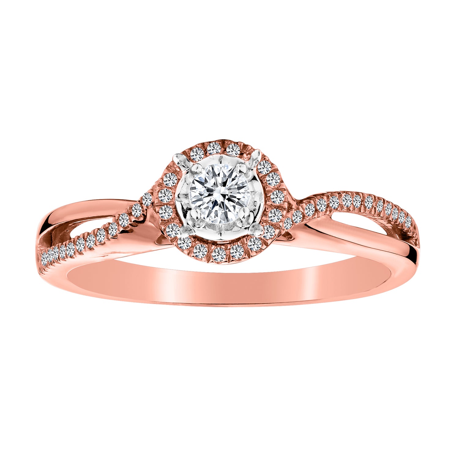 .20 Carat Canadian Diamond "Dream" Engagement Ring,  10kt Rose Gold. Griffin Jewellery Designs