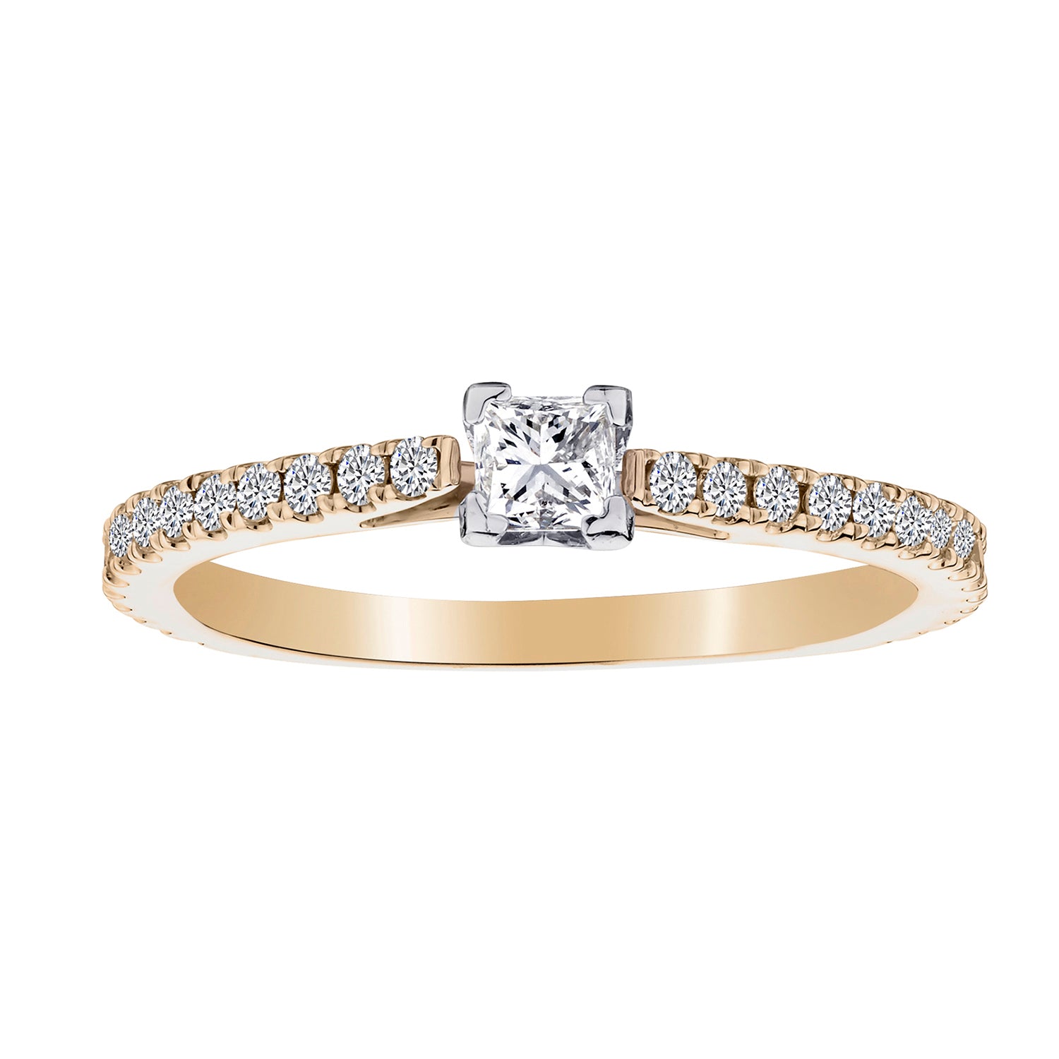.50 Carat Canadian Diamond Engagement Ring,  Centre Princes I1,  14kt Yellow Gold. Griffin Jewellery Designs
