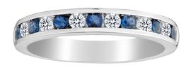.20 Carat of Diamonds & Sapphire Band, 10kt White Gold.......................NOW