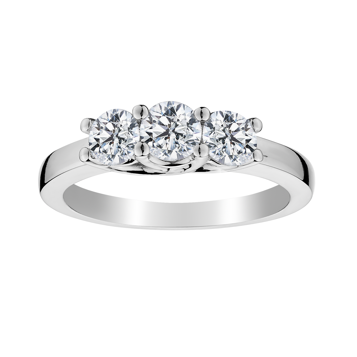.50 Carat Diamond "Past, Present, Future" Ring, 10kt White Gold....................NOW
