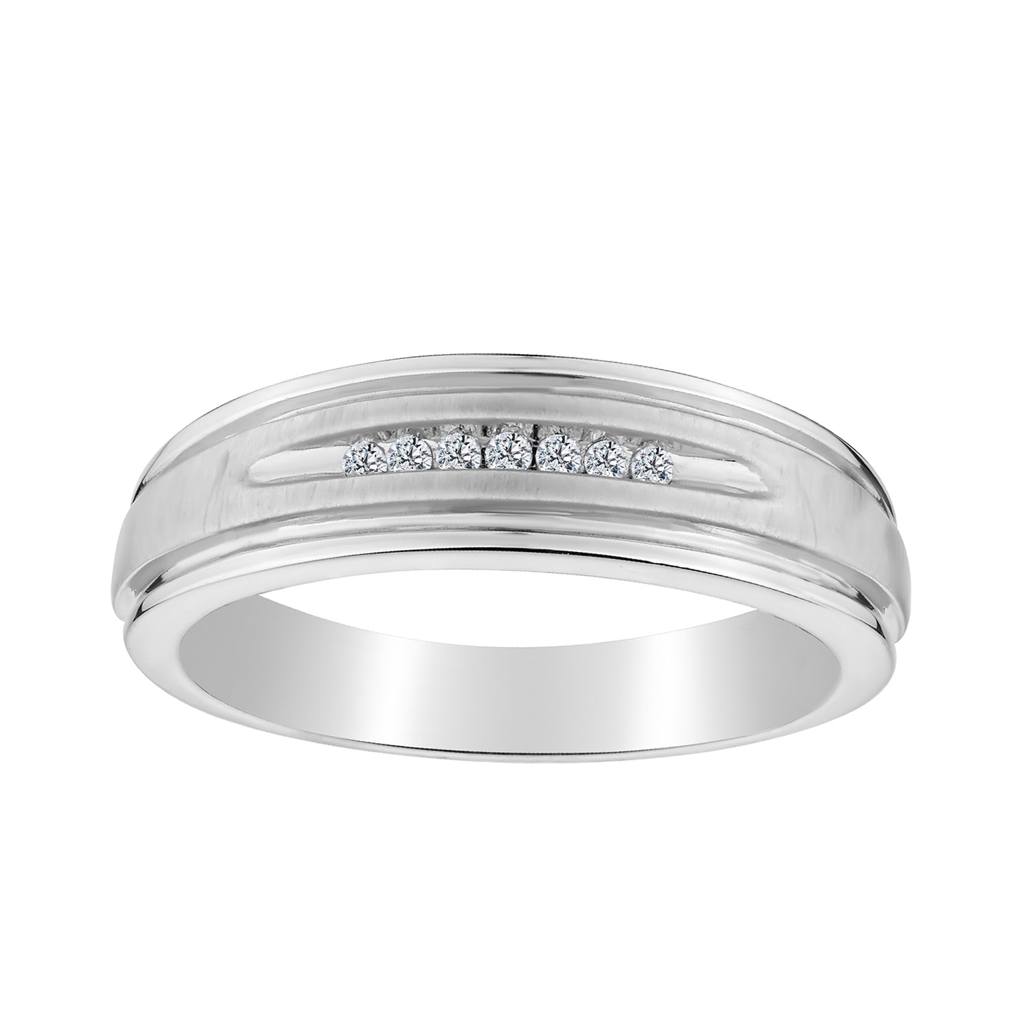 .10 Carat Diamond Gentleman's Ring,  10kt White Gold. Men’s Rings. Griffin Jewellery Designs. 