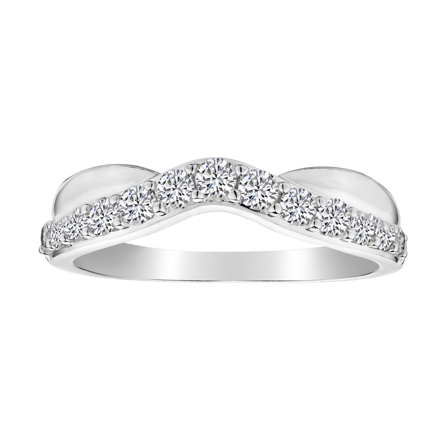 .50 Carat of Diamonds Band Ring, 14kt White Gold.......................NOW