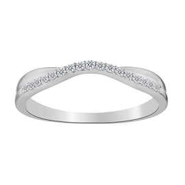 .10 Carat of Diamonds Ring, 14kt White Gold.…...................NOW