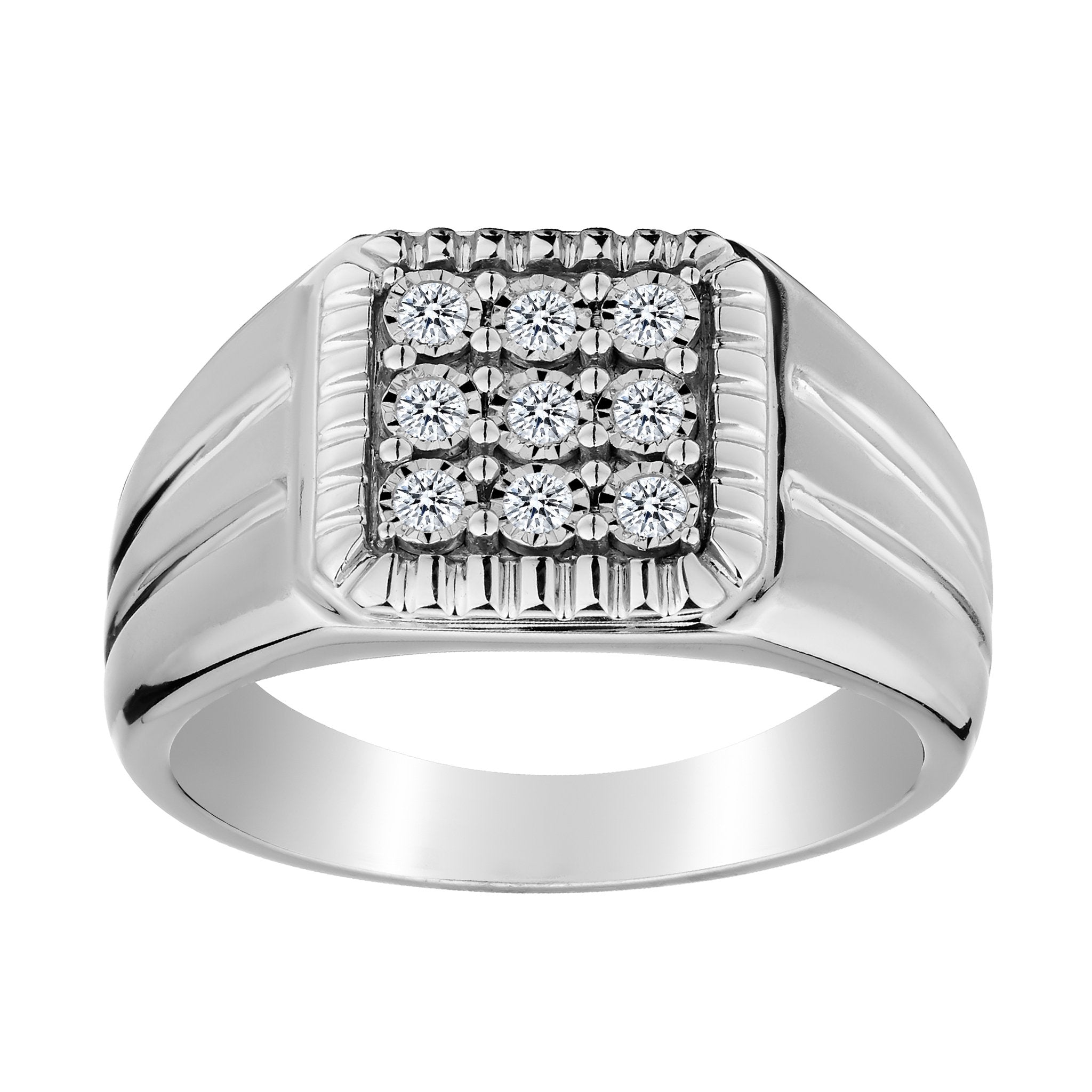 .20 Carat of Diamonds Gentleman's Ring, 10kt White Gold…...................NOW