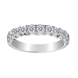 1.00 Carat of Diamonds "Luxury" Band Ring, 14kt White Gold.....................NOW