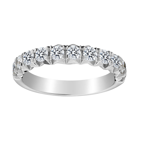 1.00 Carat of Diamonds "Luxury" Band Ring, 14kt White Gold.....................NOW