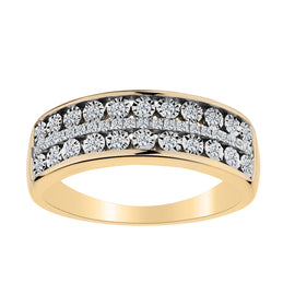 .25 Carat Diamond Ring,  10kt Yellow Gold.  Fashion Rings. Griffin Jewellery Designs