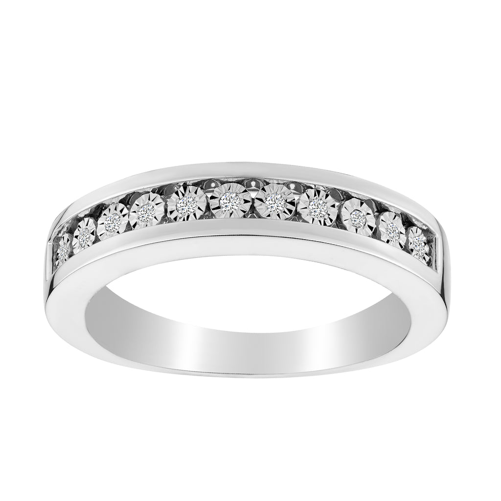 .10 Carat of Diamonds Gentleman's Band Ring, 10kt White Gold......................NOW