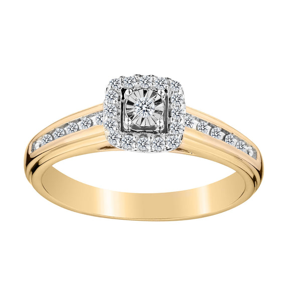 .17 Carat Diamond Pave Ring,  10kt Yellow Gold. Griffin Jewellery Designs