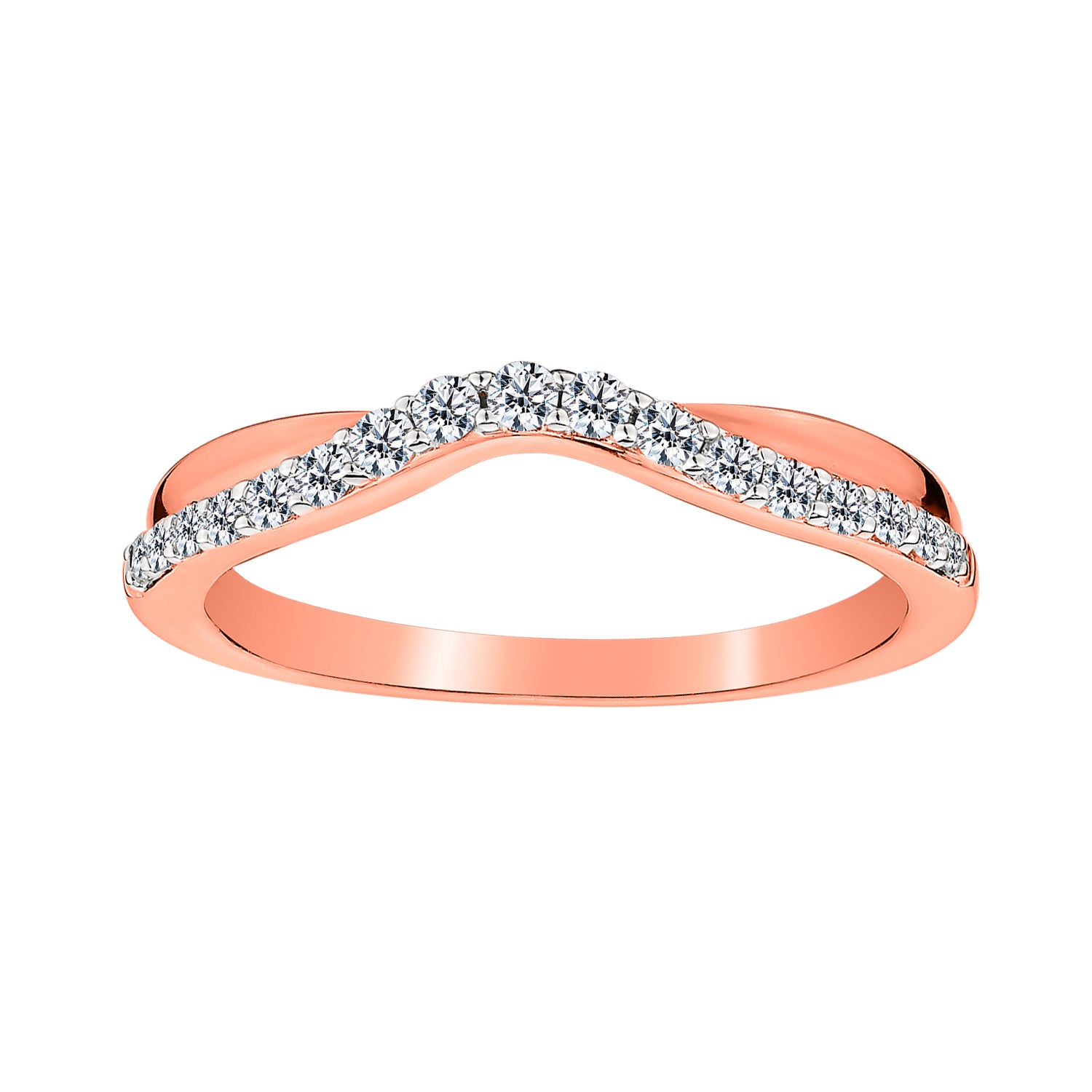 .25 Carat Diamond Ring,  14kt Rose Gold. Fashion Rings. Griffin Jewellery Designs