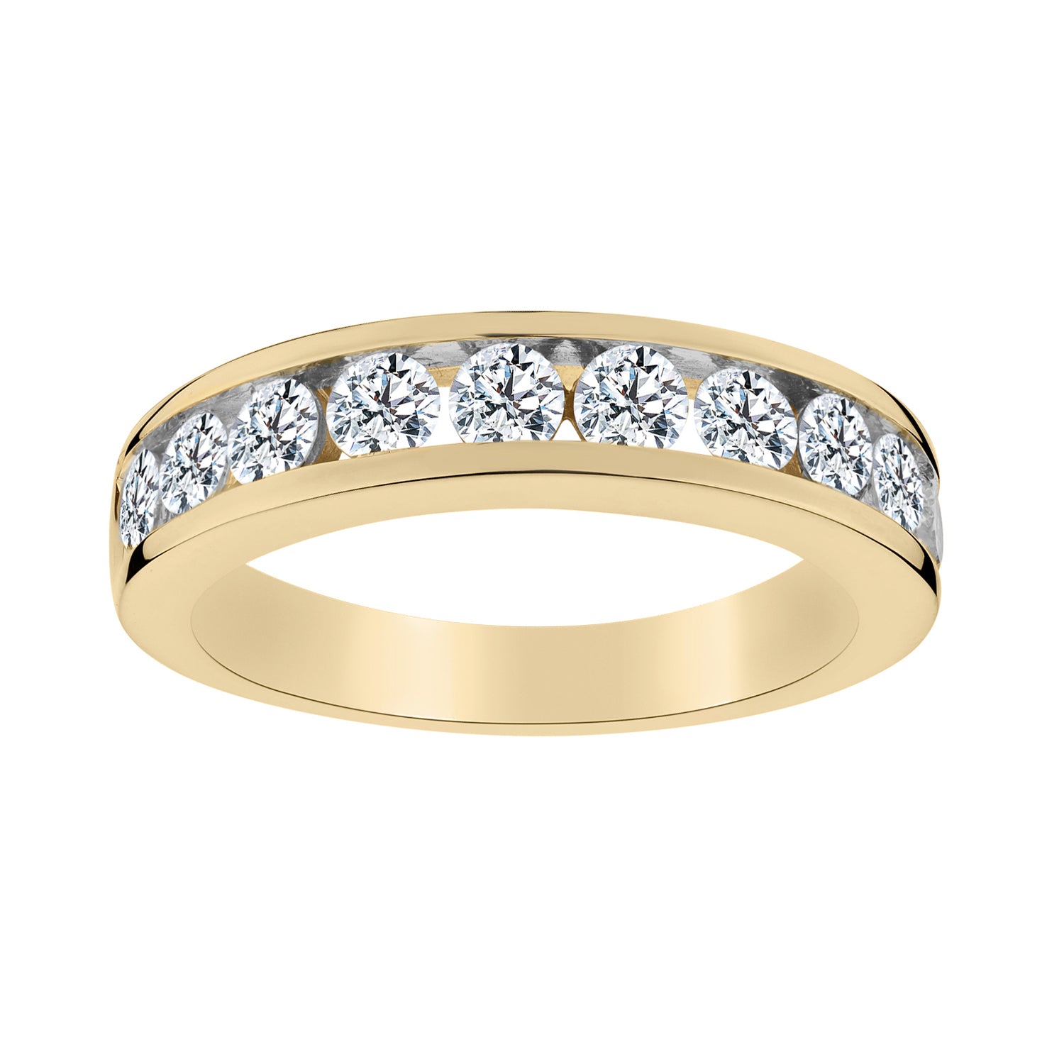 1.00 Carat of Diamonds Ring Band,  10kt Yellow Gold…...................NOW