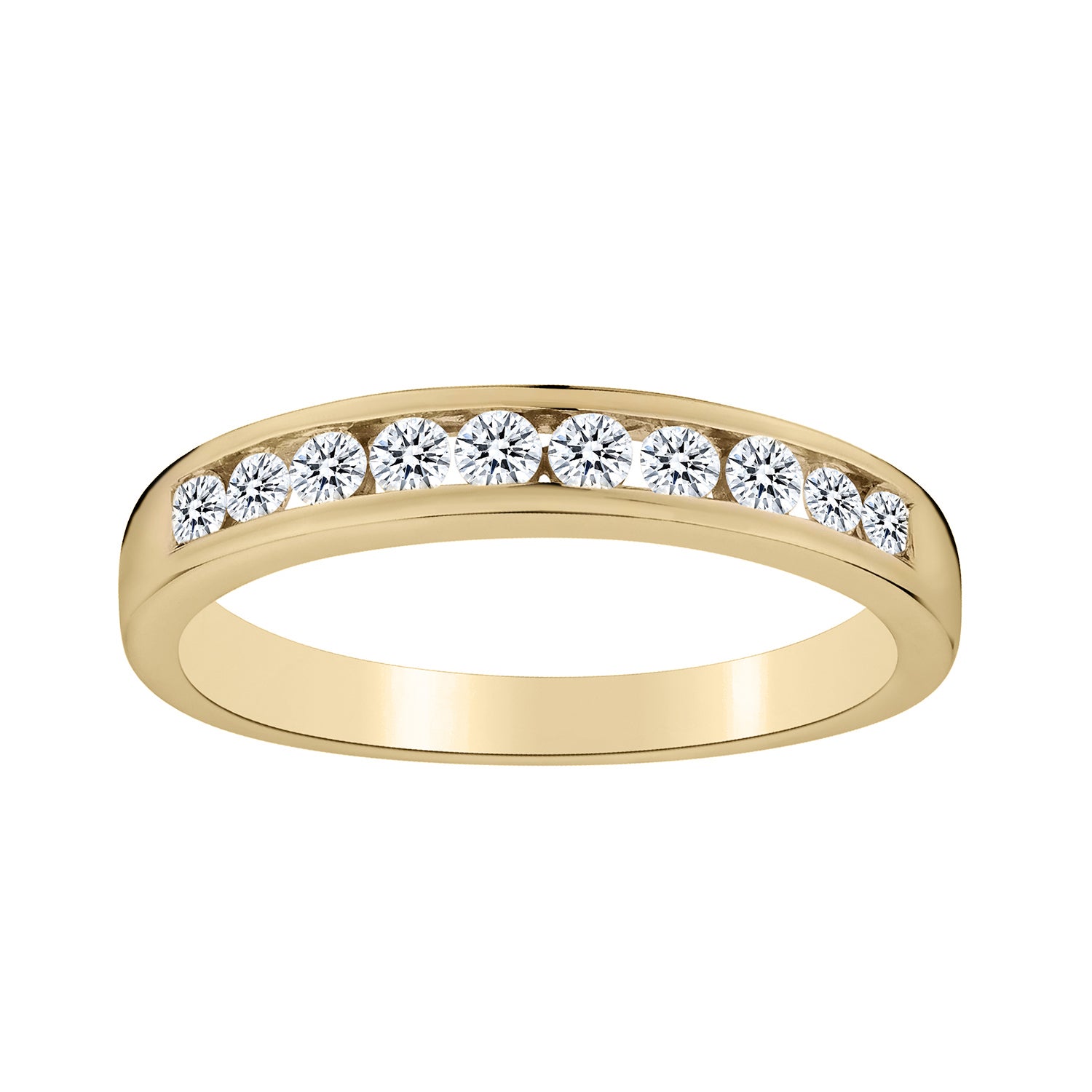 .33 Carat of Diamonds Ring Band, 10kt Yellow Gold....................NOW